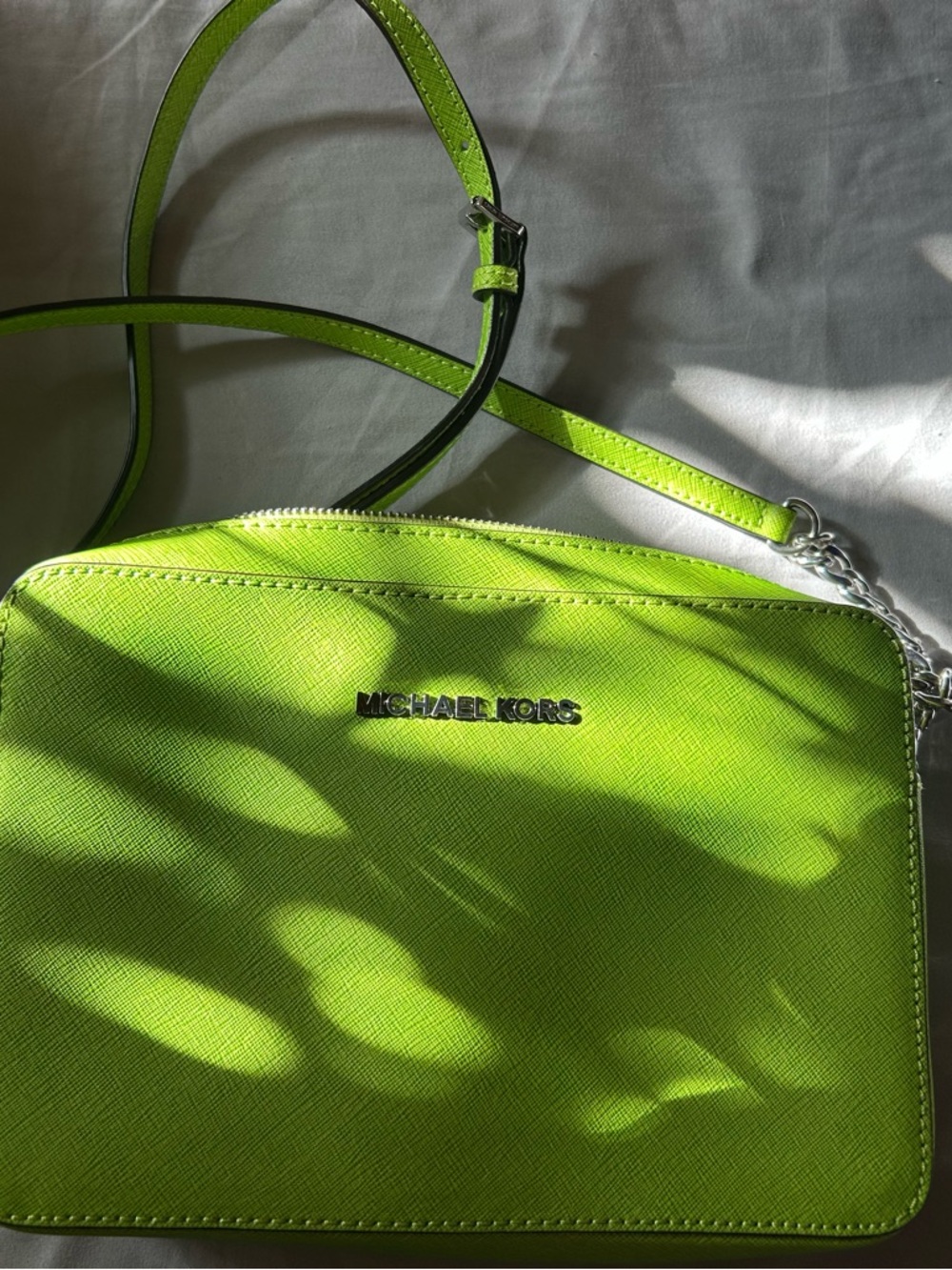 Michael Kors Lime Green Crossbody Bag